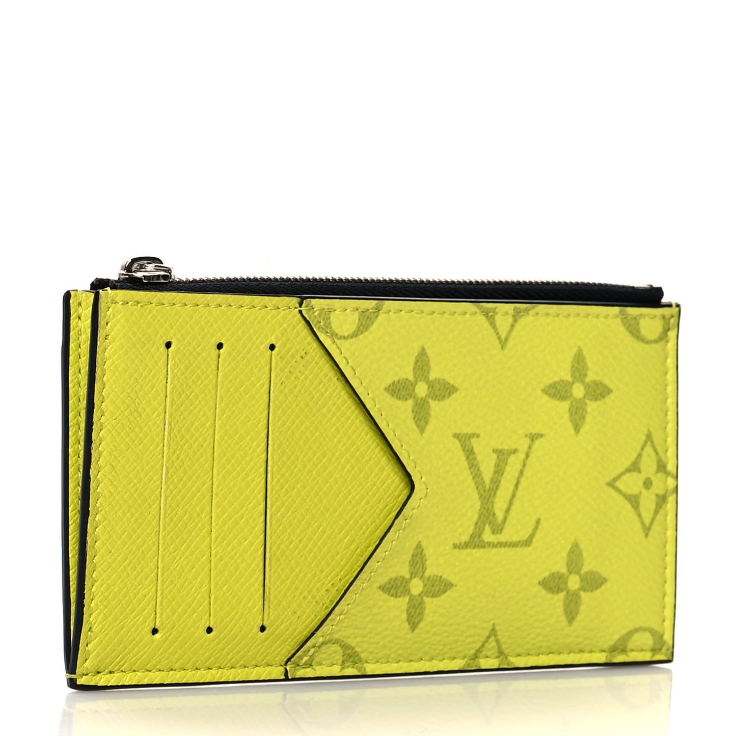 Monogram Taiga Coin Card Holder Yellow