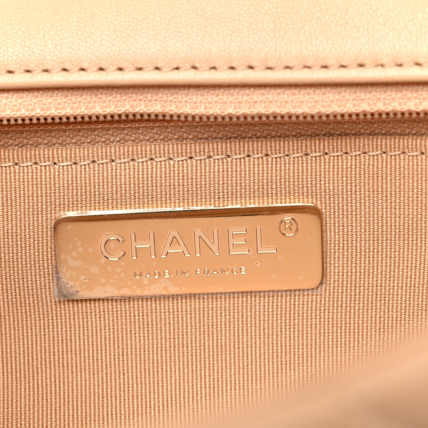 Chanel Lambskin Quilted Medium Chanel 19 Flap Beige 6 of 12