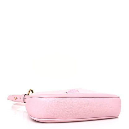 Versace Calfskin La Medusa Small Hobo Crossbody Pink 4 of 8