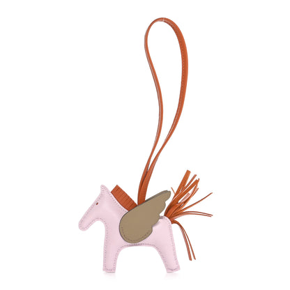 Hermes Milo Lambskin Grigri Rodeo Pegase Horse Bag Charm PM Mauve Pale Pain D'Epice Beige Marfa 1 of 5
