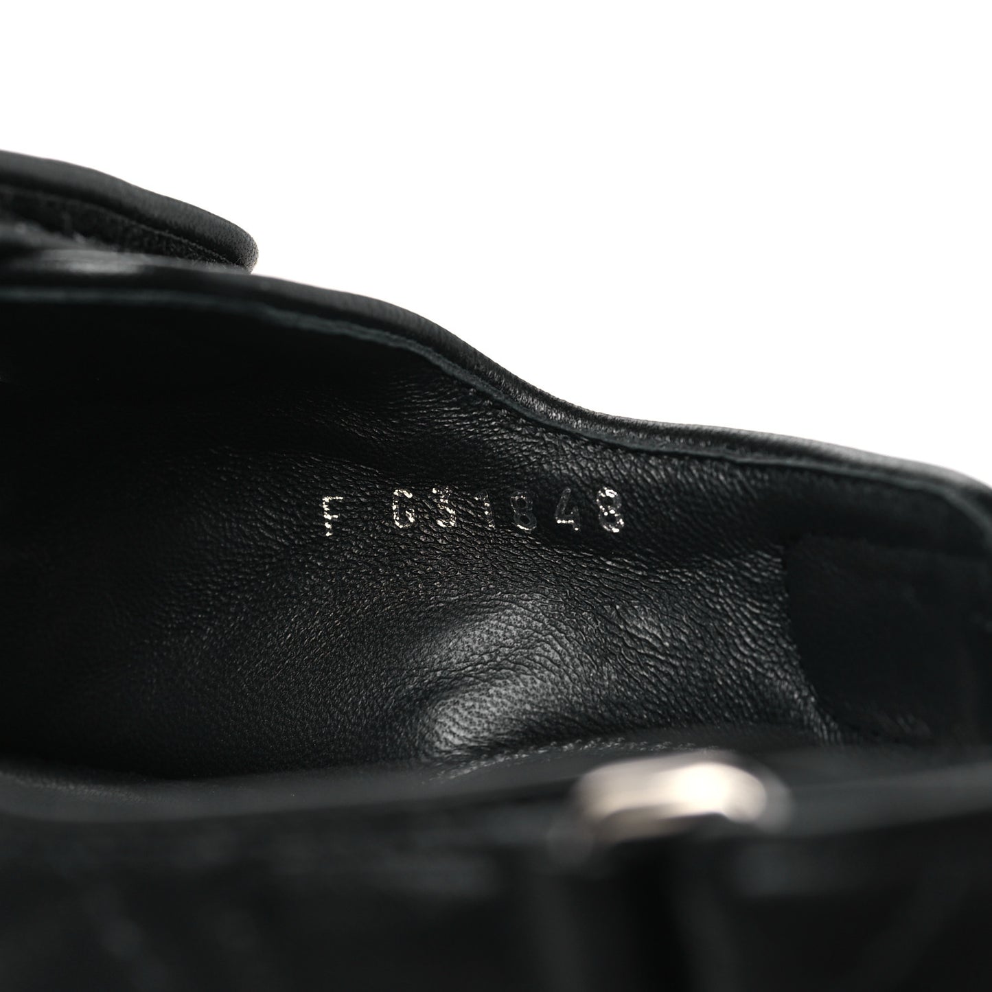 Lambskin Velcro Dad Sandals 40 Black