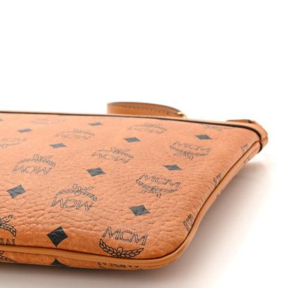MCM Visetos Liz Shopper Tote Pouch Cognac 10 of 10