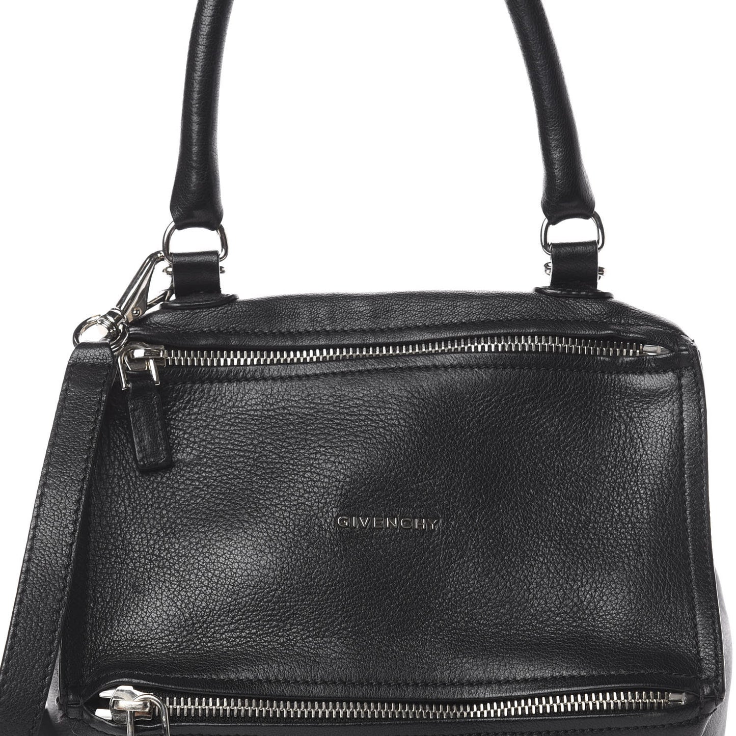 Sugar Goatskin Small Pandora Black