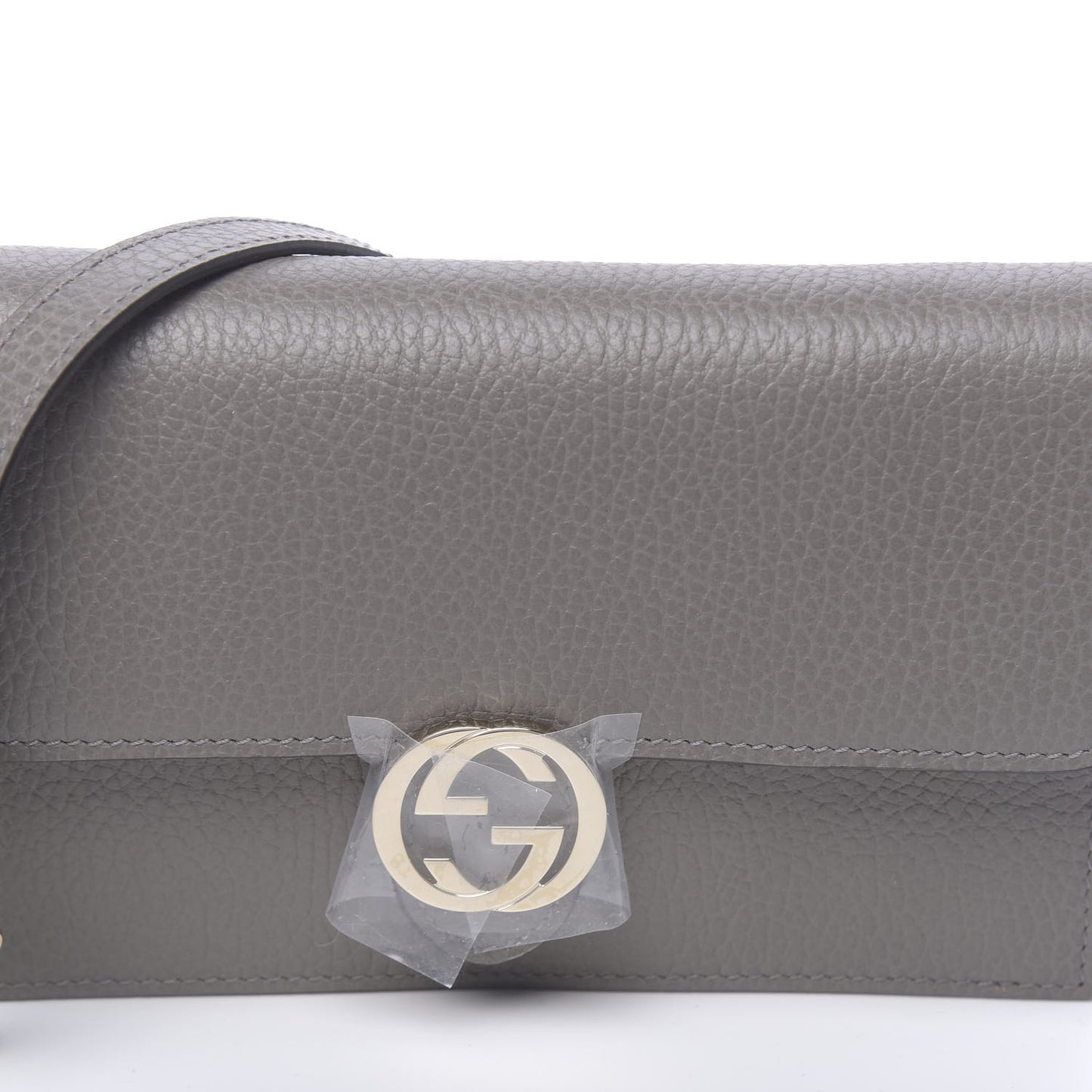 Dollar Calfskin Interlocking G Chain Wallet Loess