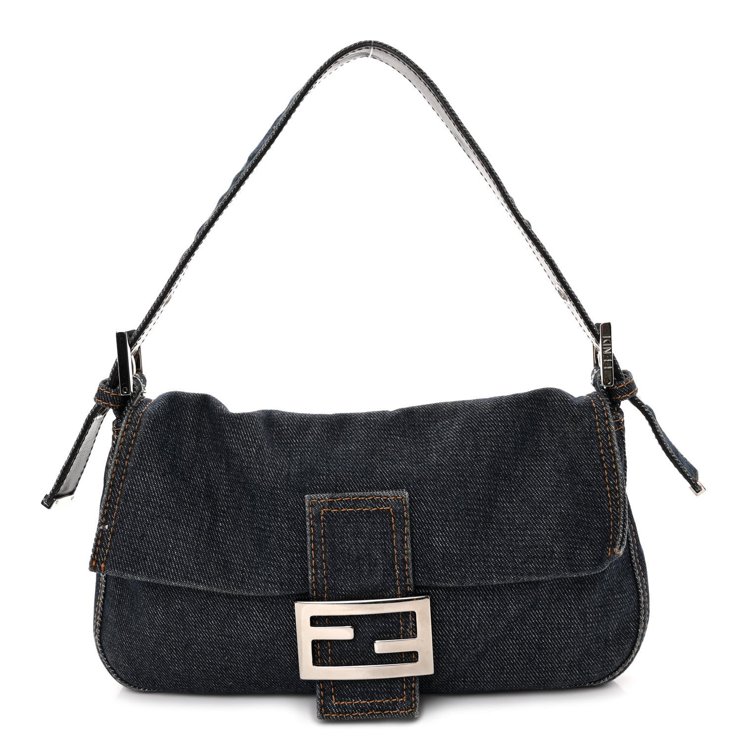 Fendi Denim Baguette Blue 1 of 11