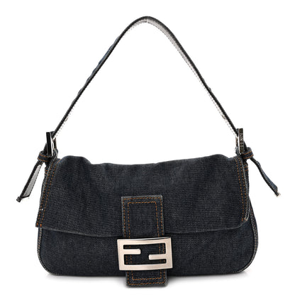 Fendi Denim Baguette Blue 1 of 11