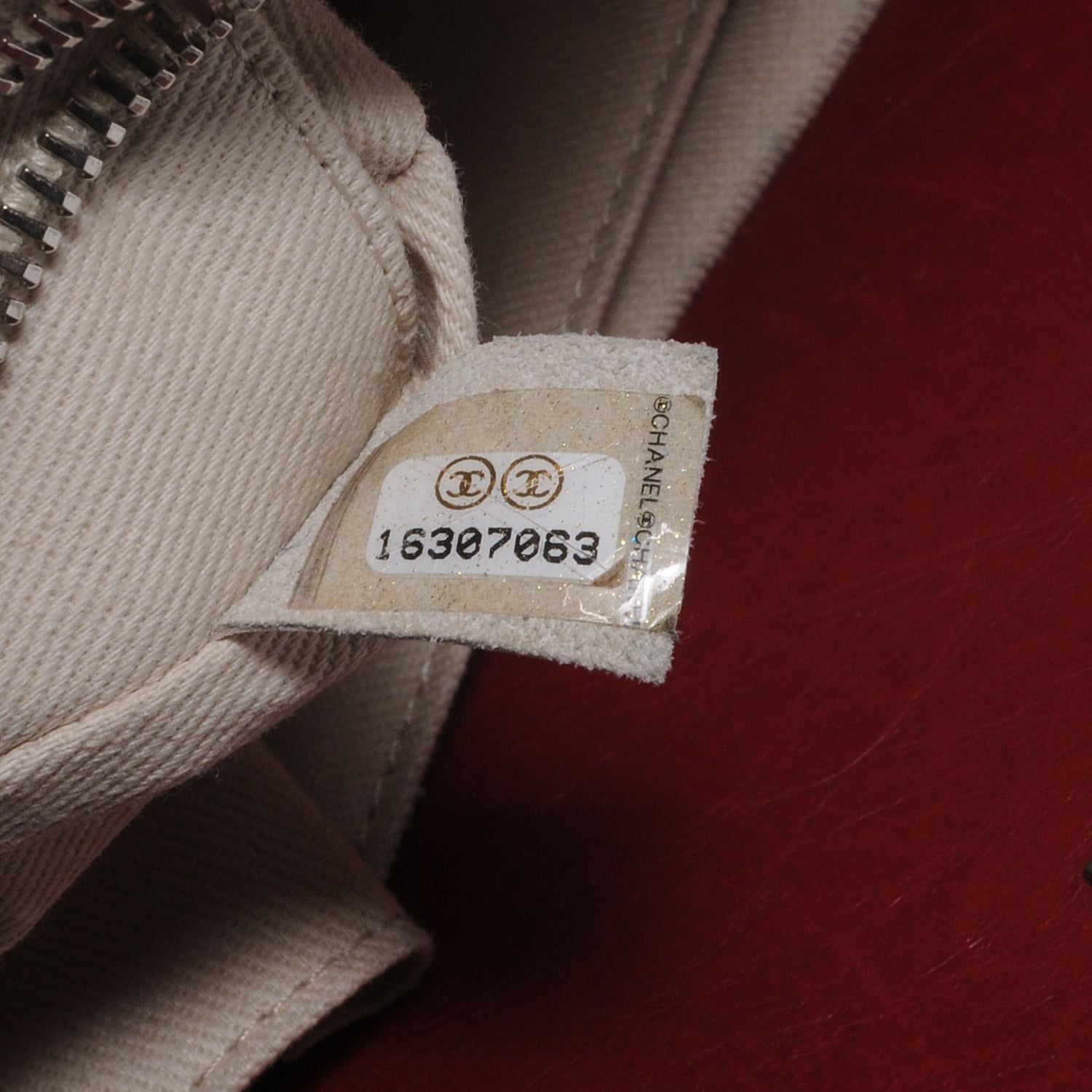 Chanel Aged Calfskin Reissue Tote Dark Red 8 of 8