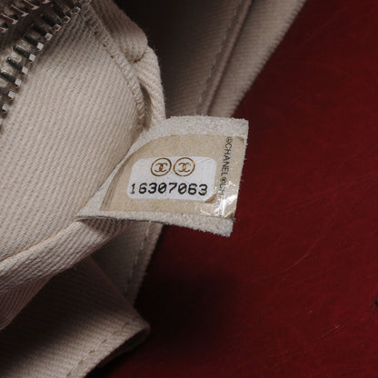 Chanel Aged Calfskin Reissue Tote Dark Red 8 of 8