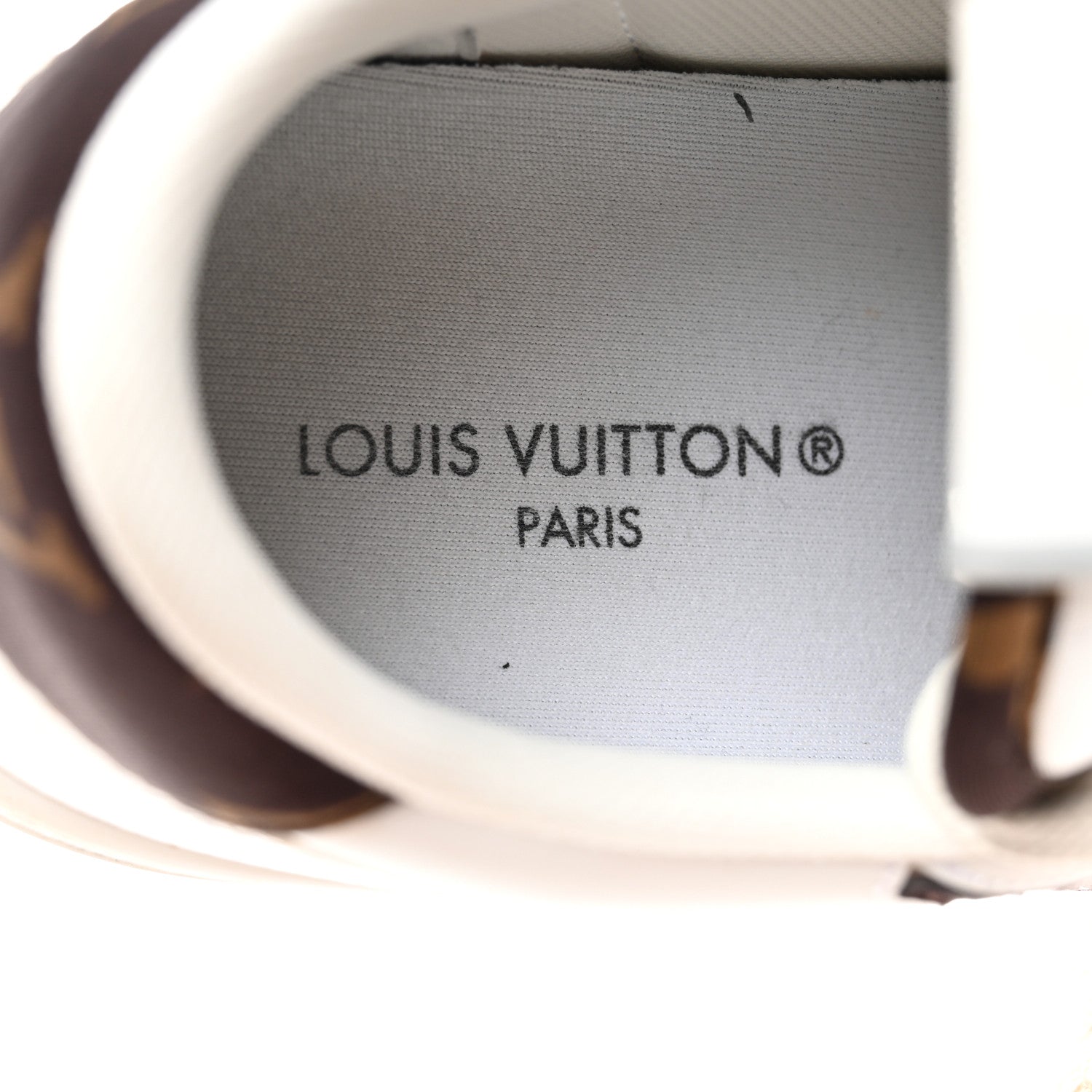 Louis Vuitton Charlie Sneakers 37 White Cacoa Brown 7 of 9