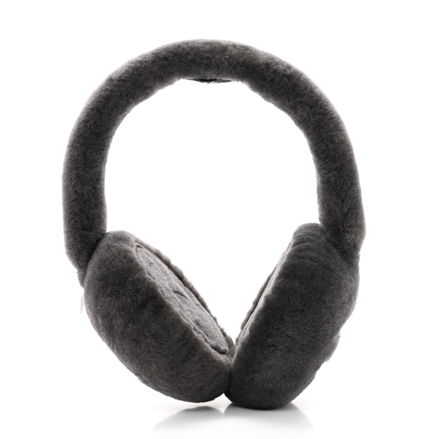 Shearling CC Ear Muffs Dark Grey