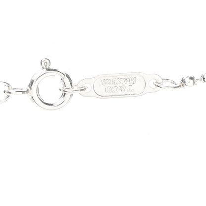 Tiffany Sterling Silver Makers Keyhole Pendant Necklace 5 of 6