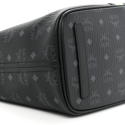 MCM Visetos Medium Liz Reversible Shopper Tote Black 14 of 15