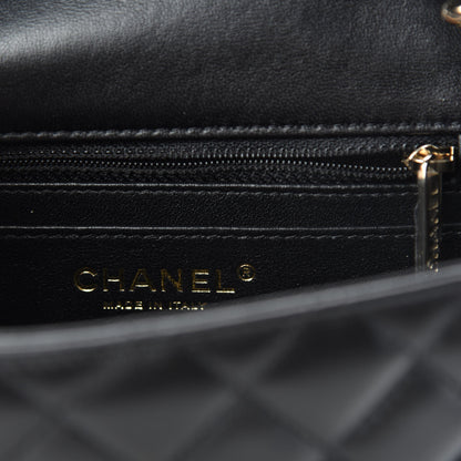 Chanel Lambskin Quilted Mini Square Flap Black 8 of 10