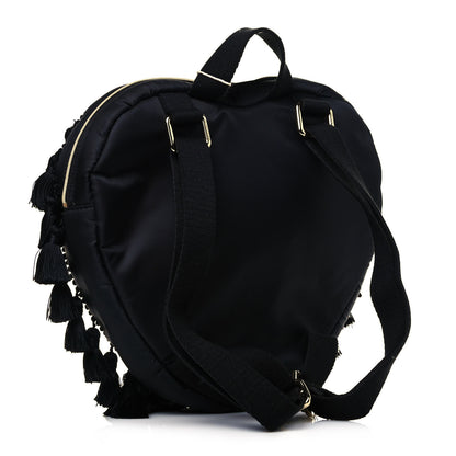 Dolce & Gabbana Nylon Heart L'amore Patch Mini Backpack Black 2 of 13