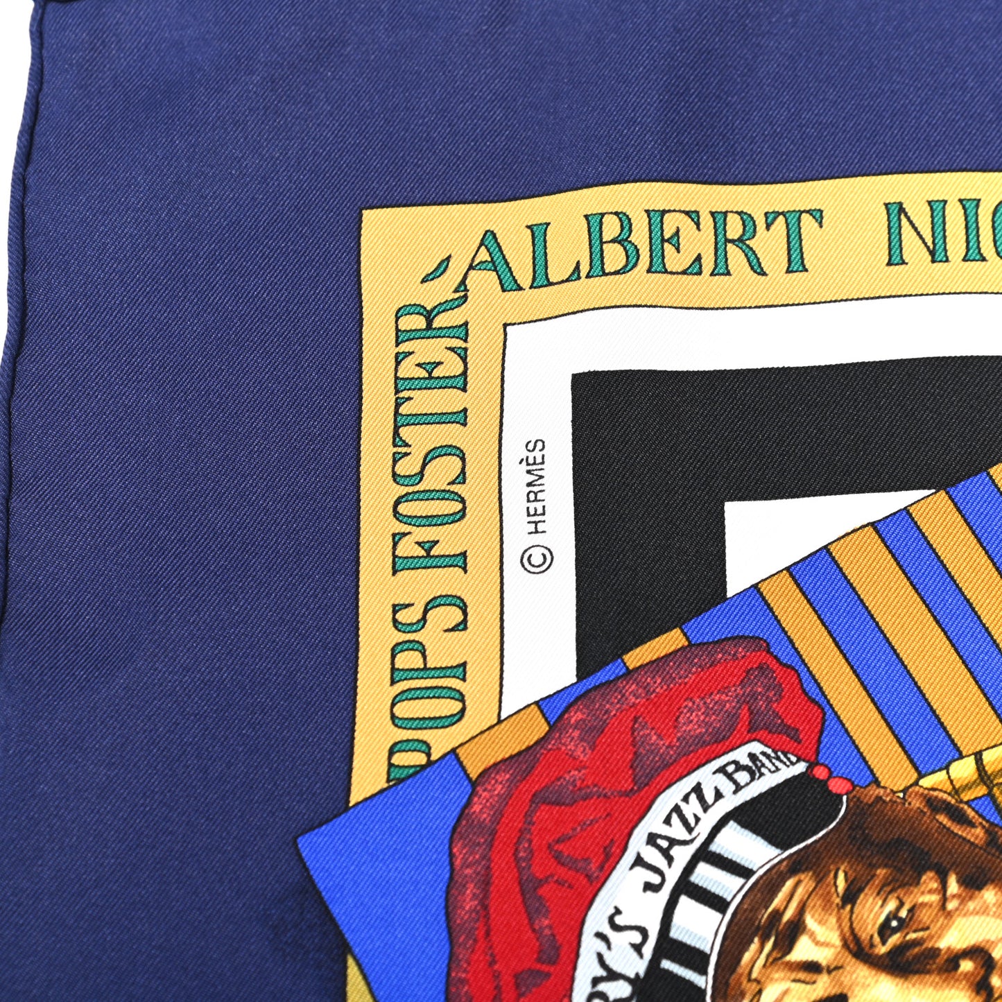 Silk New Orleans Creole Jazz Scarf 90