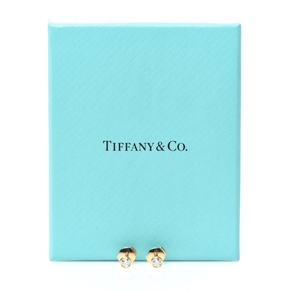 Tiffany 18K Yellow Gold Diamond .34ctw Elsa Peretti Diamonds By The Yard Earrings 5 of 5