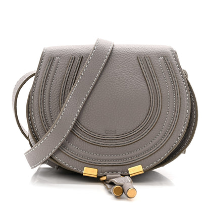 Chloe Calfskin Mini Marcie Round Crossbody Bag Cashmere Grey 1 of 13