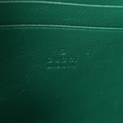 Gucci Azalea Calfskin Enamel Matelasse Diagonal Torchon GG Marmont Chain Wallet New Shamrock Emerald 7 of 11