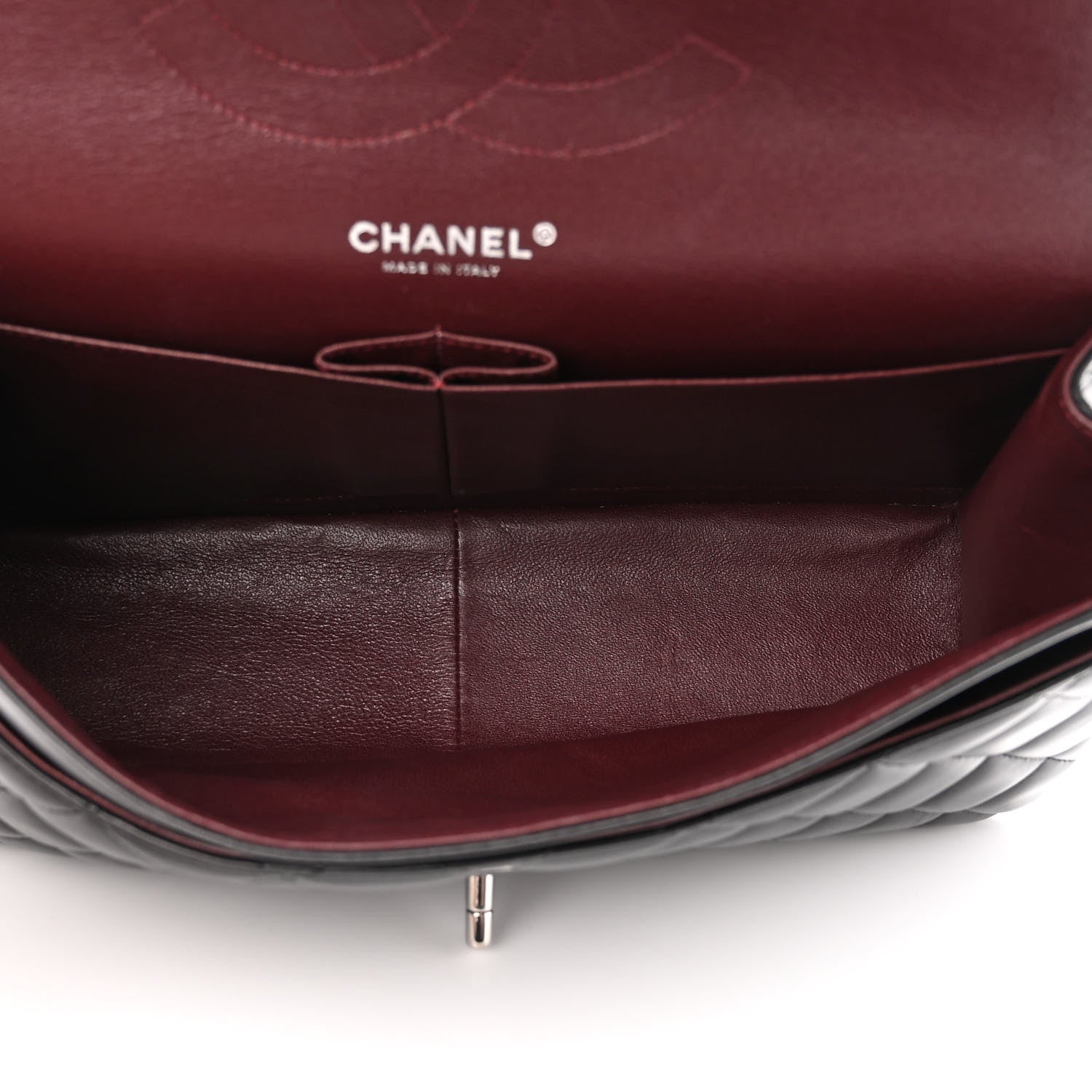 Chanel Lambskin Quilted Jumbo Double Flap Black 5 of 14