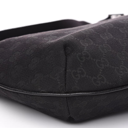 Gucci Monogram Medium Half Moon Hobo Black 8 of 12
