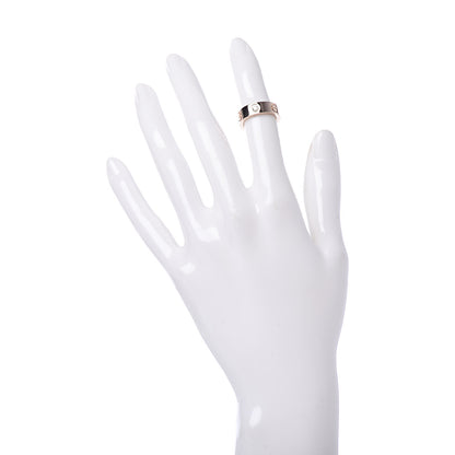 Cartier 18K Pink Gold 3 Diamond 5.5mm LOVE Ring 46 3.75 2 of 4