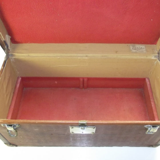 Antique Shoe Trunk - Canvas Cover
