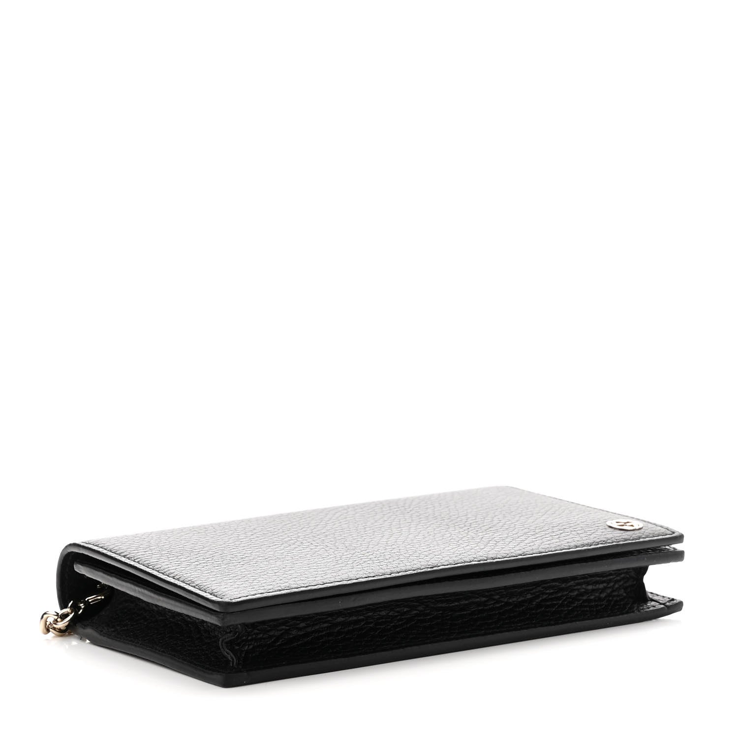 Gucci Dollar Calfskin Medium Betty Chain Wallet Black 4 of 10