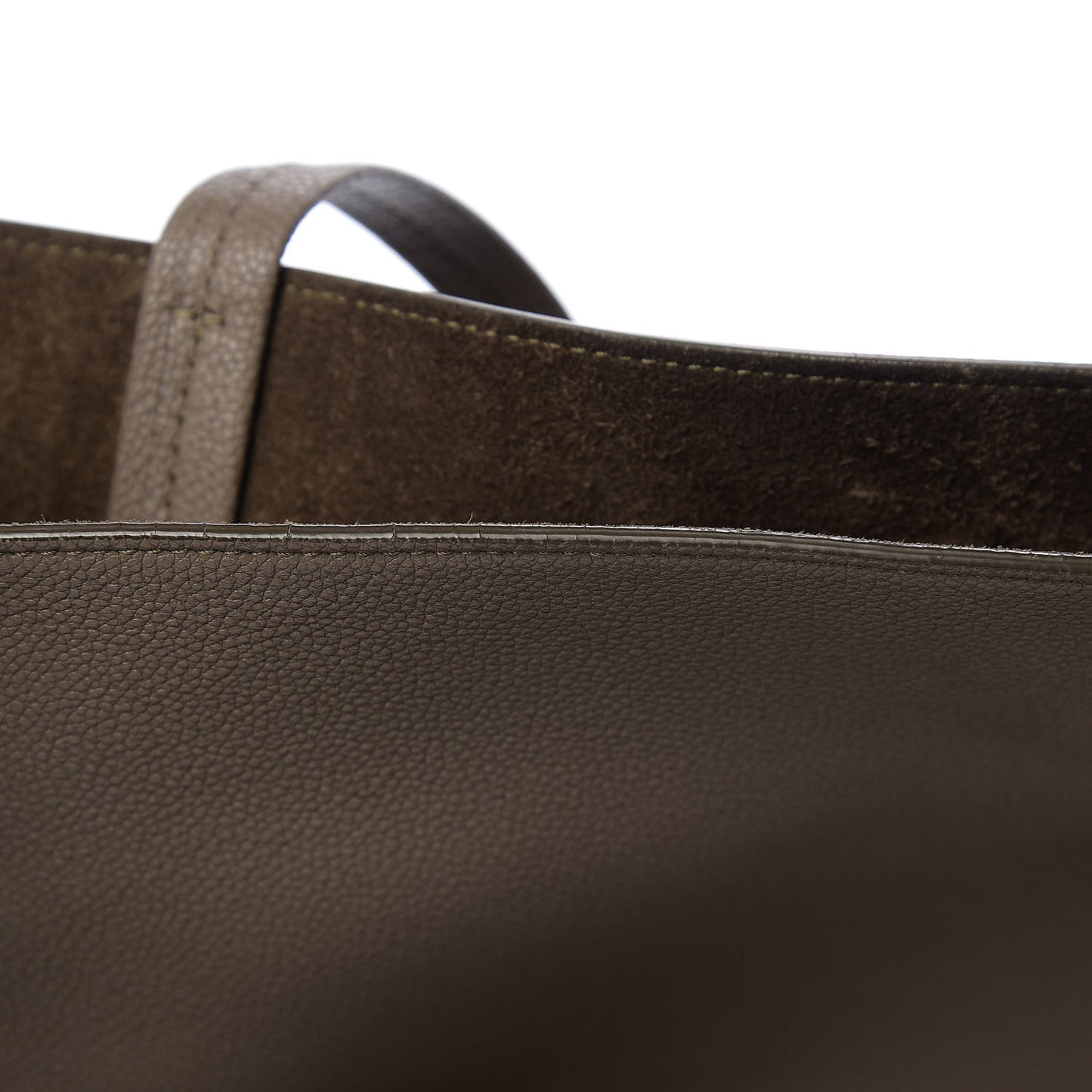 Soft Grained Calfskin Medium Belt Cabas Phantom Taupe