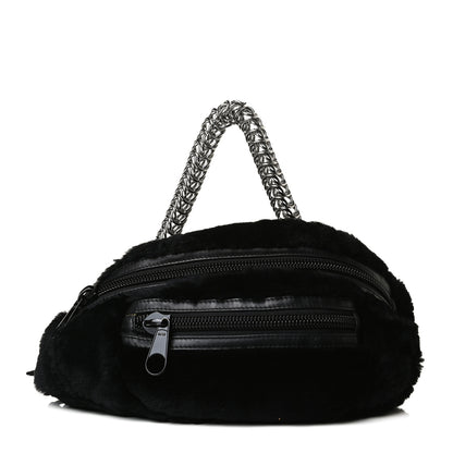 Alexander Wang Mink Fur Attica Belt Bag Black 1 of 12
