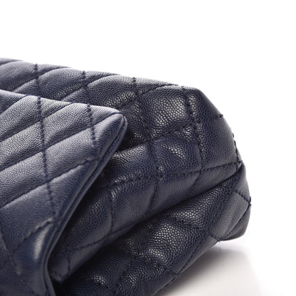 Chanel Caviar Quilted Mini Coco Handle Flap Navy Blue 8 of 9