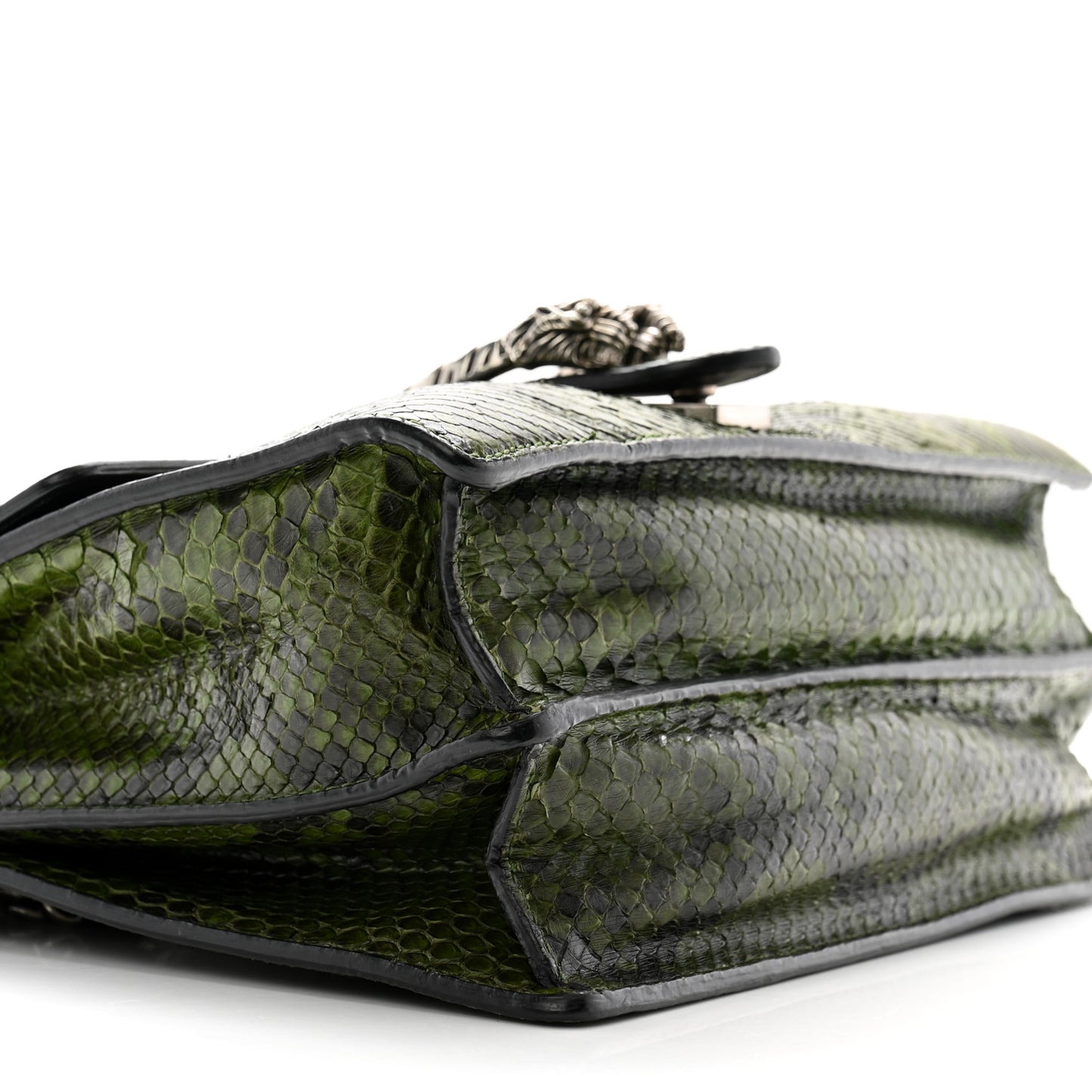 Snakeskin Medium Dionysus Shoulder Bag Green