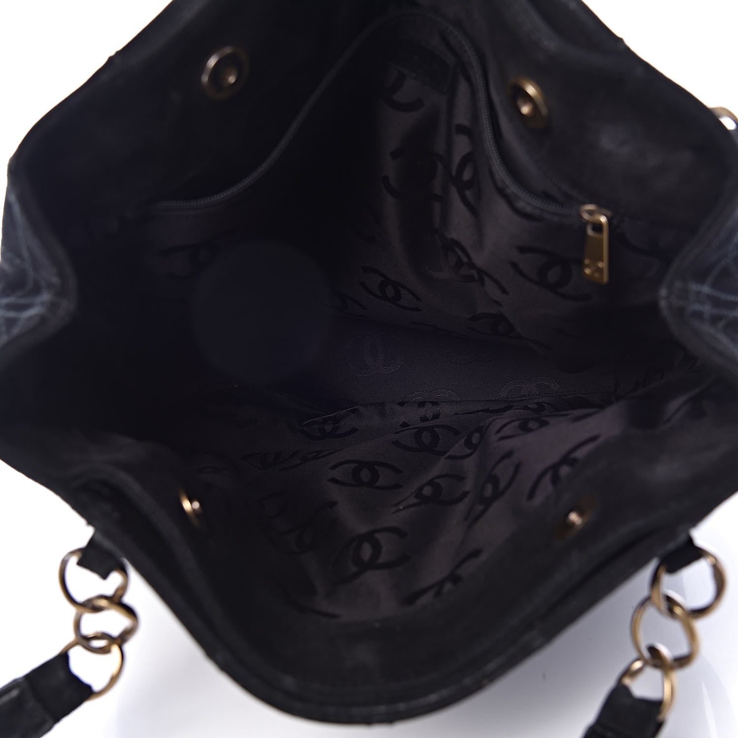 Chanel Iridescent Caviar Quilted Tote Black 4 of 15