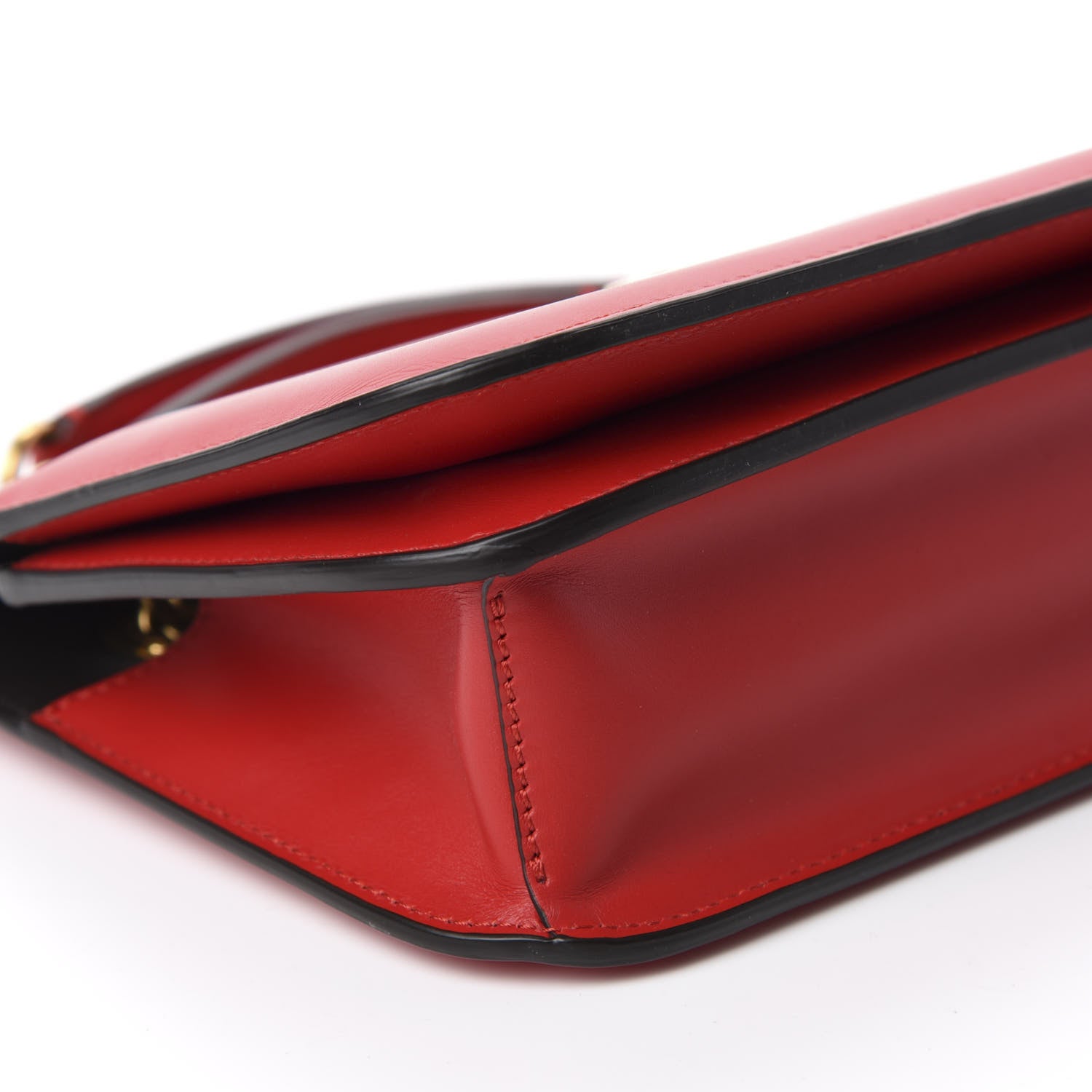 Fendi Vitello King Nubuck Pequin Karligraphy Pocket Shoulder Bag Rosso Cardinale Tobacco Moro 6 of 9