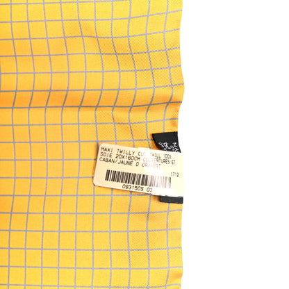 Hermes Silk Couvertures Et Caban Maxi Twilly Cut Jaune D'Or Vert 2 of 4