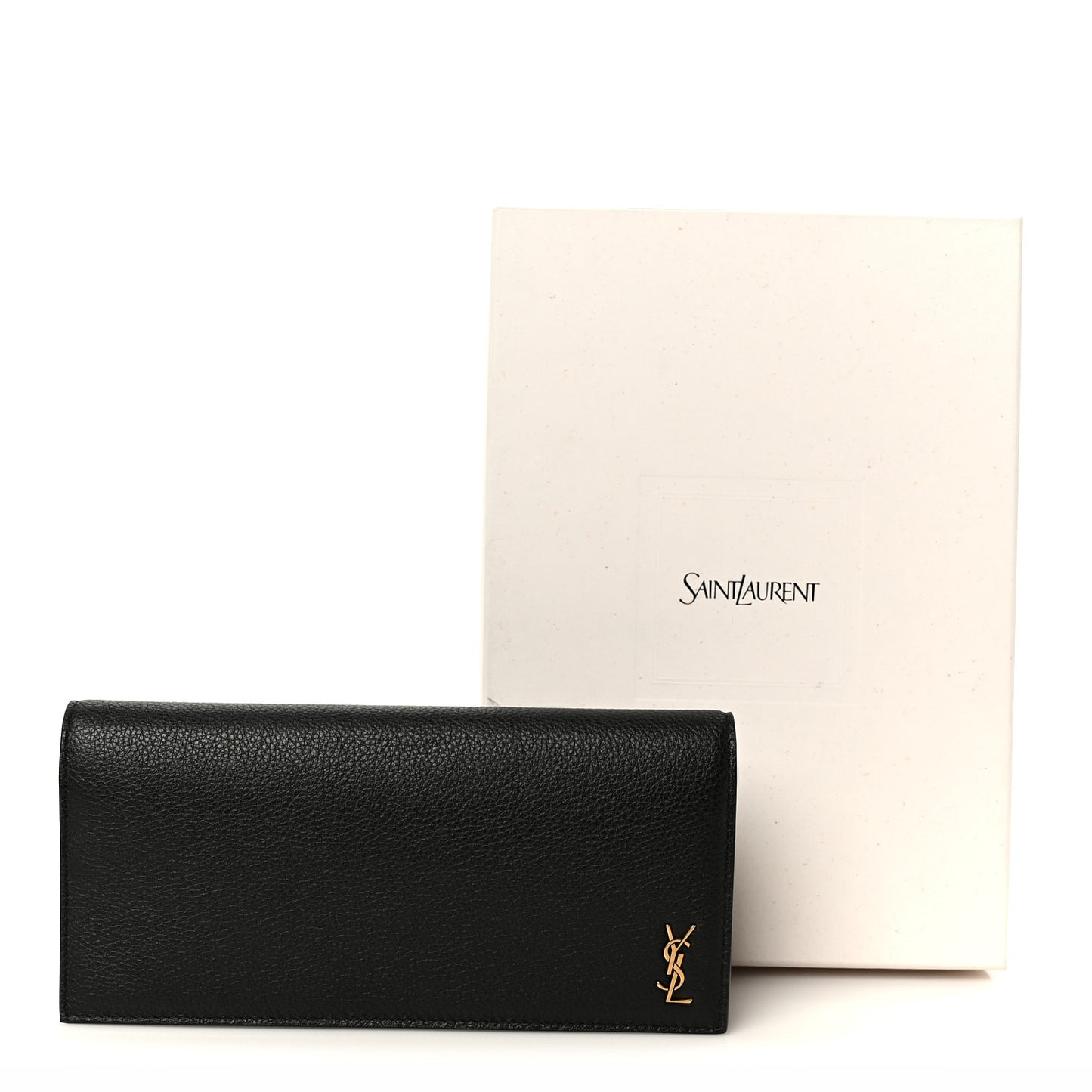 Calfskin Tiny Monogram Cassandre Wallet Black