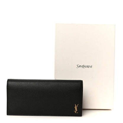 Saint Laurent Calfskin Tiny Monogram Cassandre Wallet Black 8 of 8