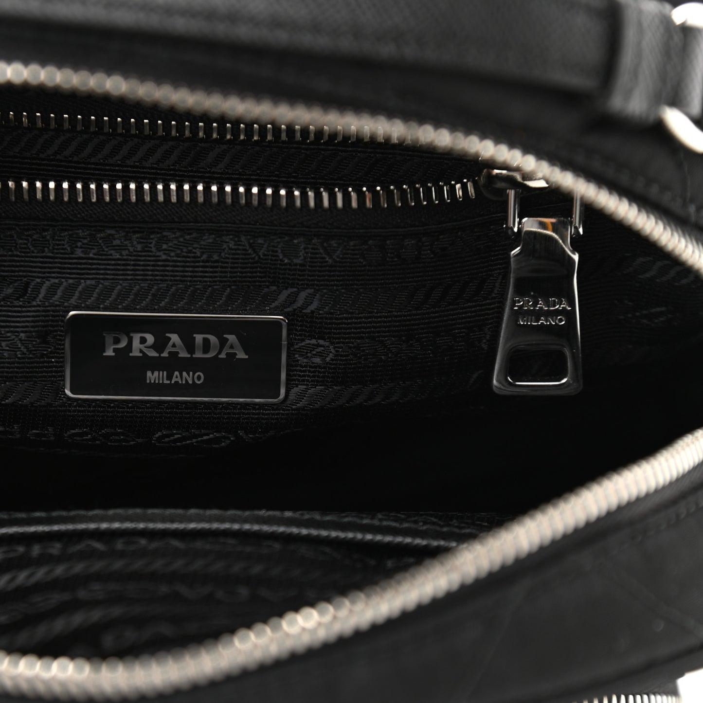 Nylon Tessuto Impuntu Quilted Backpack Black