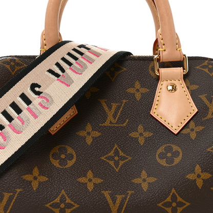 Louis Vuitton Monogram Speedy Bandouliere 20   Black 7 of 9