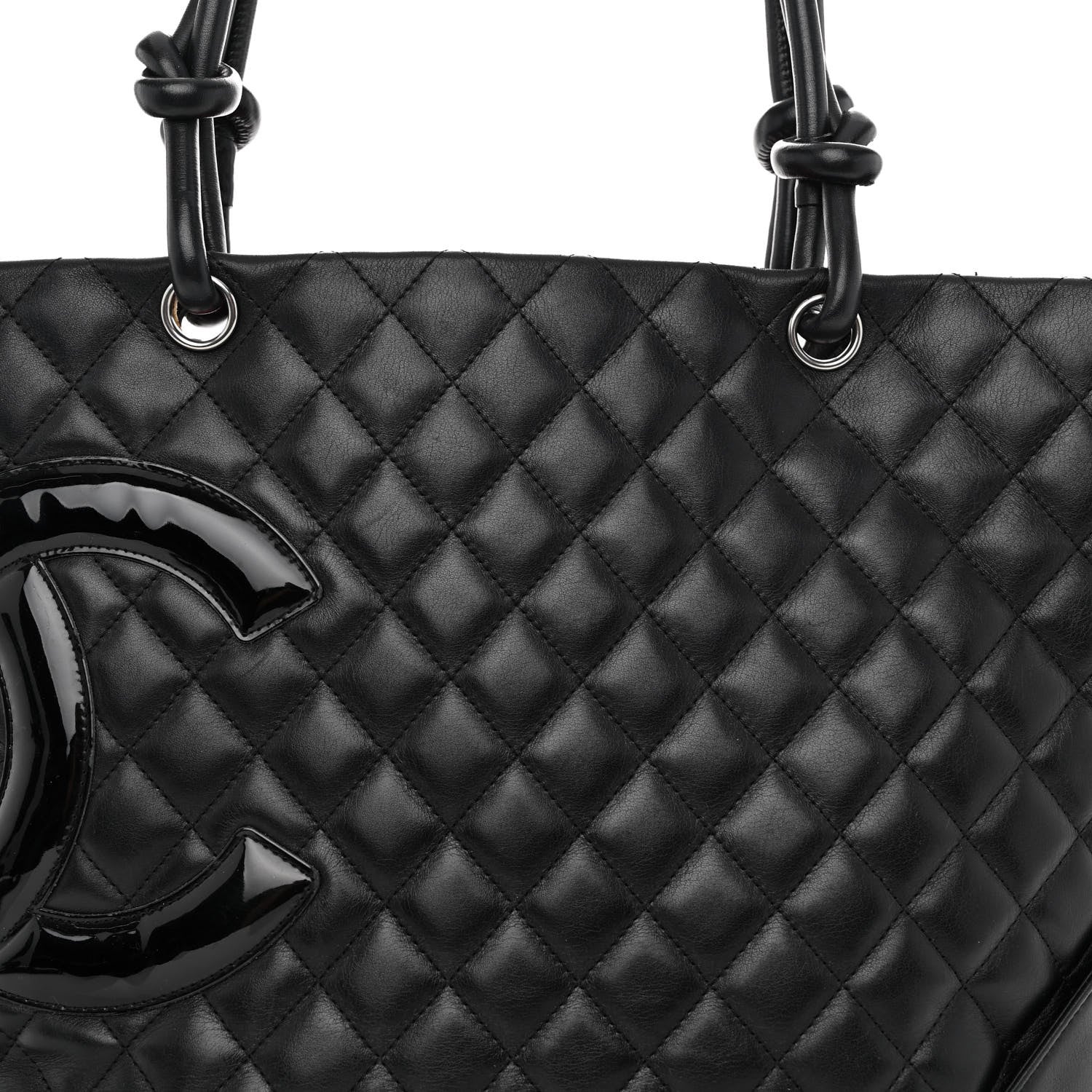 Chanel Calfskin Quilted Large Cambon Tote Black 7 of 9
