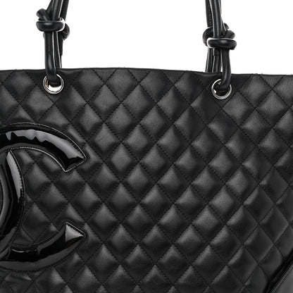 Chanel Calfskin Quilted Large Cambon Tote Black 7 of 9