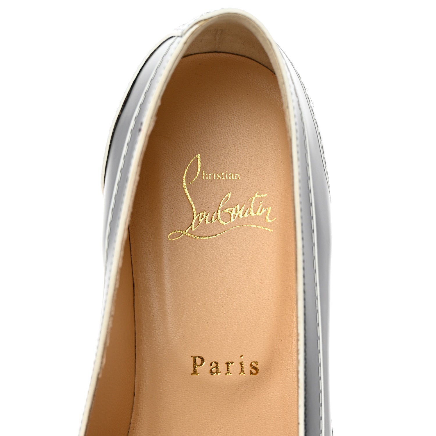 Christian Louboutin Calfskin Women Mocalaureat Tromp L'oeil Loafers 36 Navy 6 of 8