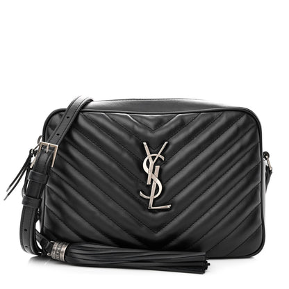 Saint Laurent Calfskin Matelasse Monogram Lou Camera Bag Black 1 of 13