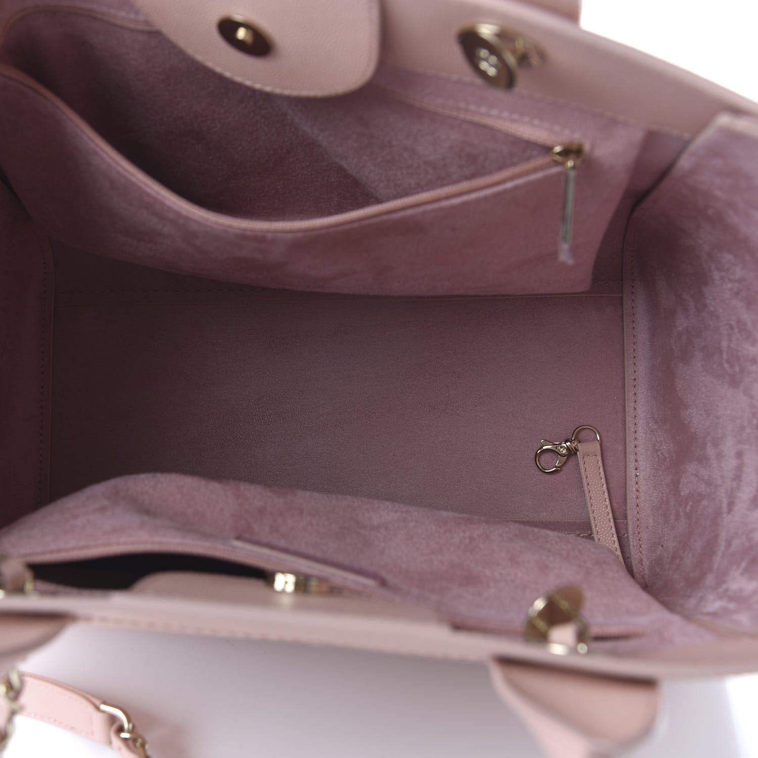 Chanel Caviar Small Studded Deauville Tote Light Pink 6 of 11