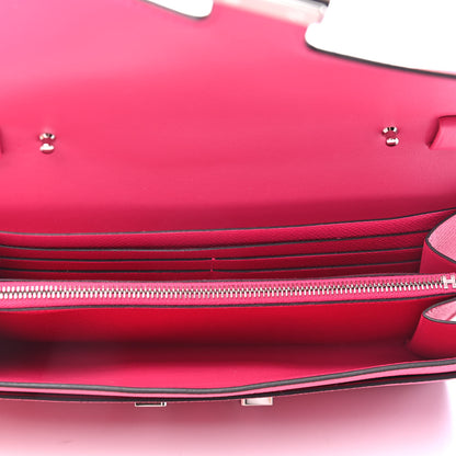 Hermes Epsom Lizard Constance Wallet To Go Rose Mexico 4 of 4