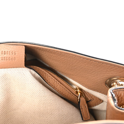 Gucci Pebbled Calfskin Medium Soho Chain Shoulder Bag Camelia 7 of 10