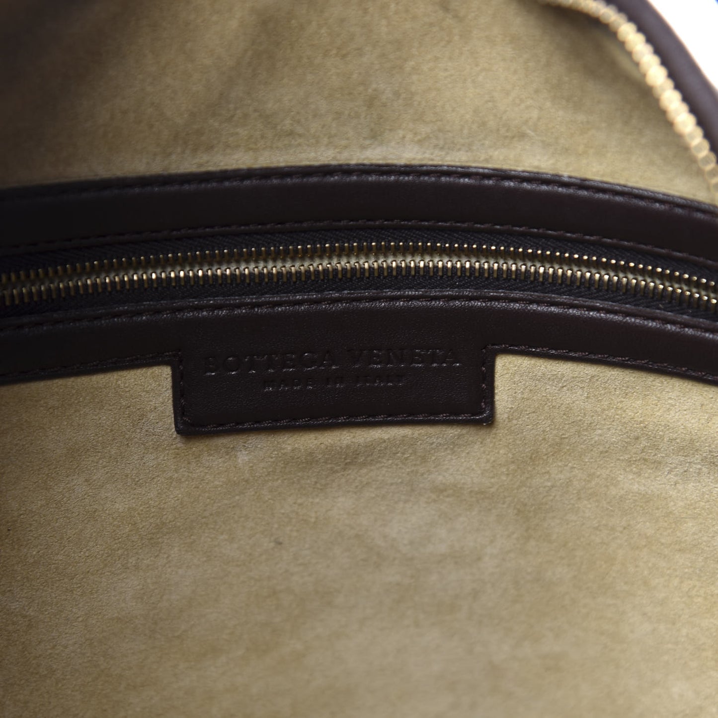 Nappa Intrecciato Large Veneta Hobo Ebano