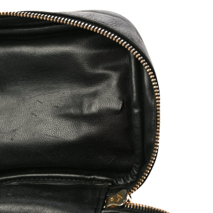 Chanel Lambskin Vanity Cosmetic Case Black 19 of 20