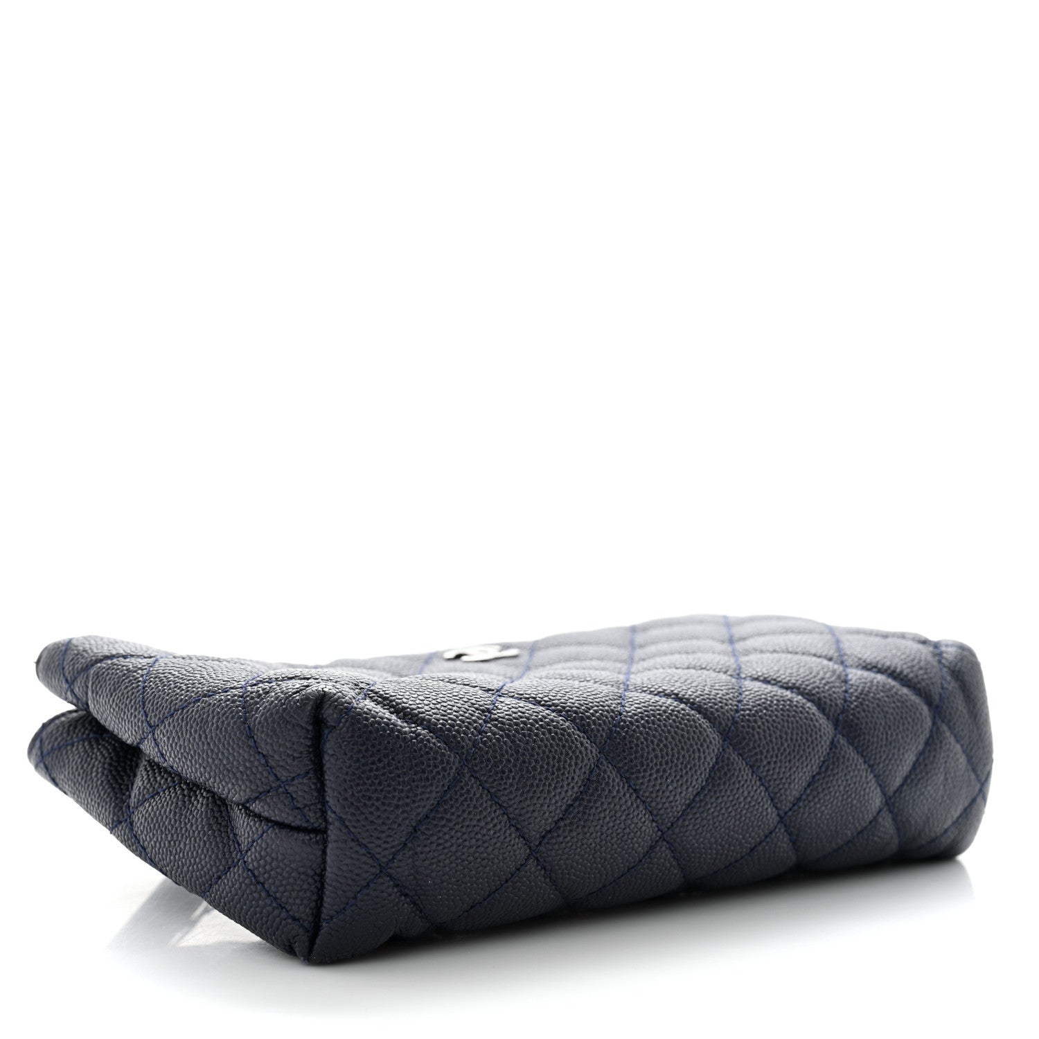 Chanel Caviar Quilted Cosmetic Case Navy 4 of 8