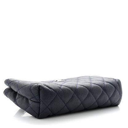 Chanel Caviar Quilted Cosmetic Case Navy 4 of 8