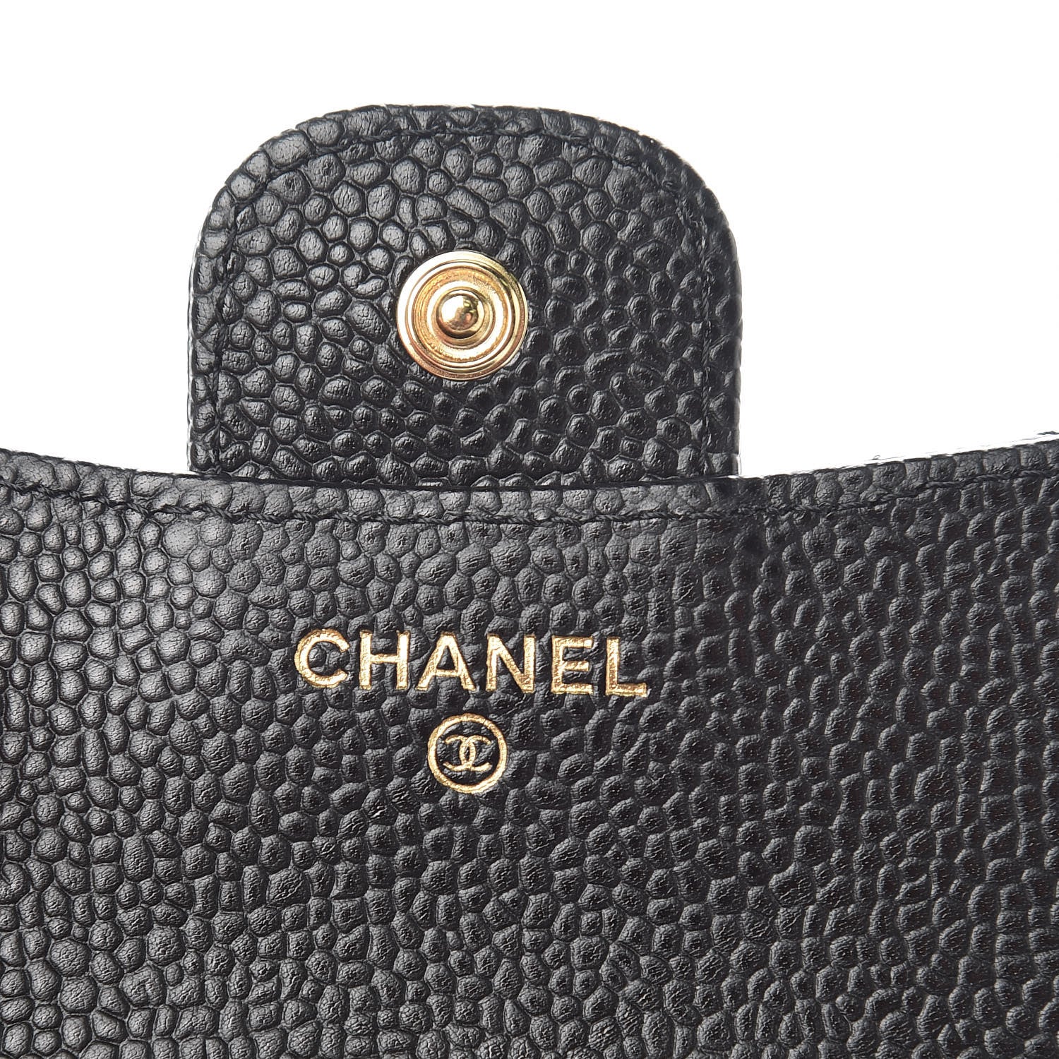 Chanel Caviar Quilted Compact Flap Wallet Black 6 of 9